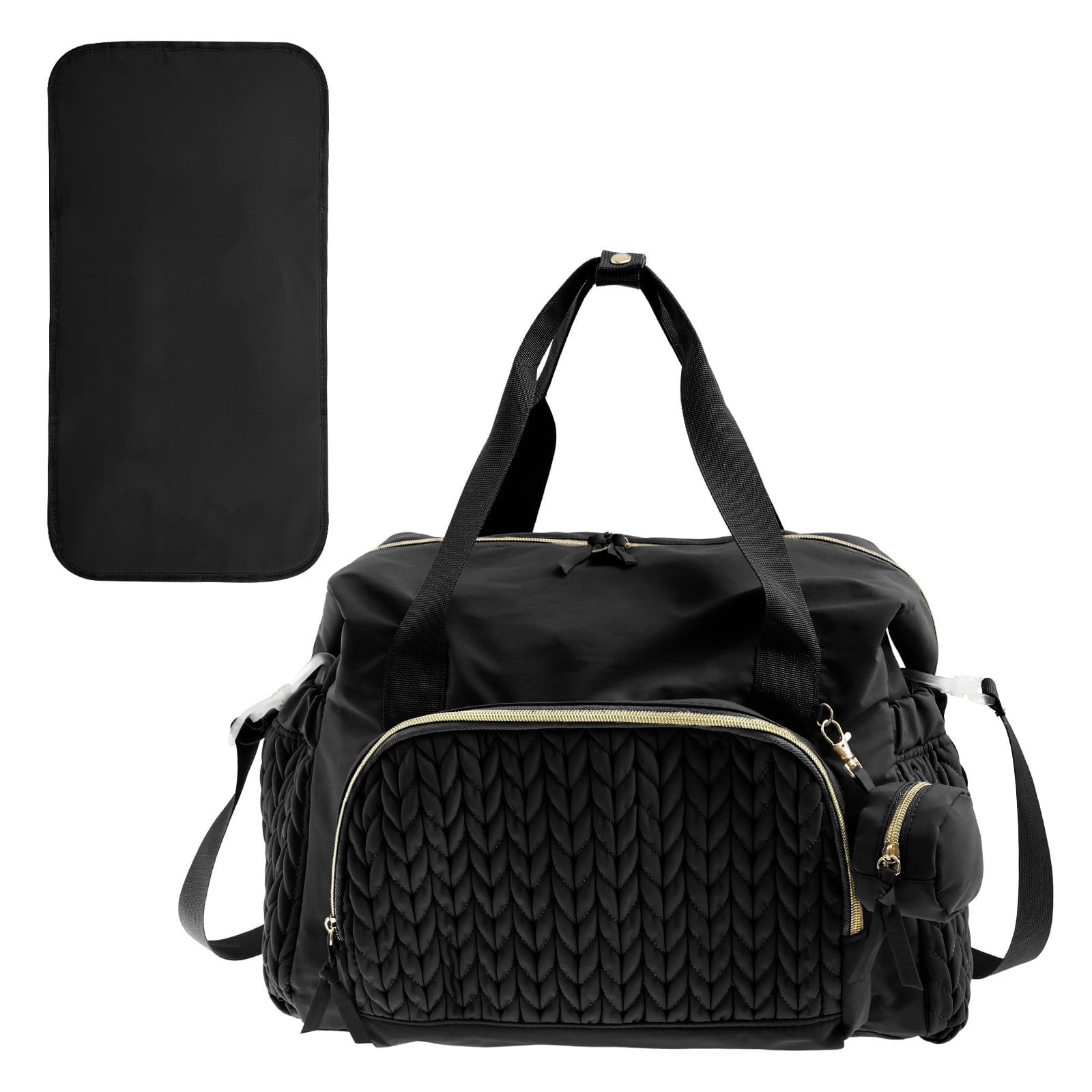 Diaper Bag Tote Sturdy Kids Diapers Bag Versatile Traveling Diaper Bags Portable Baby Bag with Pacifier Case Easy to Clean Mom Hospital Bag for Babies
