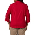 thumbnail image 2 of Lee Riders Women's Plus Size Quarter Sleeve Classic Button-Front Career Shirt, 2 of 3
