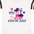 thumbnail image 3 of Inktastic My 1st 4th of July with Stars and Cupcake Gift Baby Boy or Baby Girl Bodysuit, 3 of 4