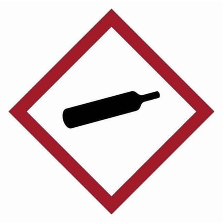 Brady Label GHS Gas Pressure Vinyl 4/Sheet 118835