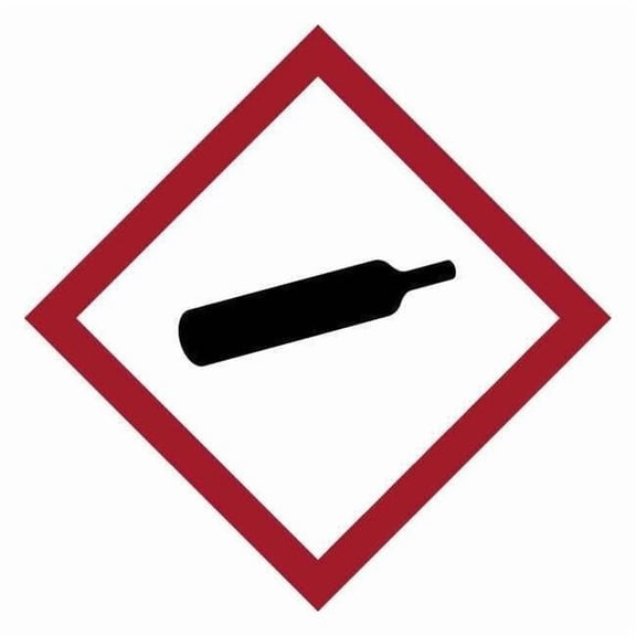 Brady Label,GHS Gas Pressure,Vinyl,39/Sheet 118833
