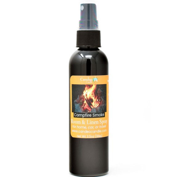 Candeo Candle, Campfire Smoke, Room and Linen Spray, 3.5 oz Bottle
