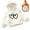 White, variant on WOYY Toddler Girls' Hoodie Cozy Warm Hearts Print Hooded Sweatshirt, Sizes 4-5T