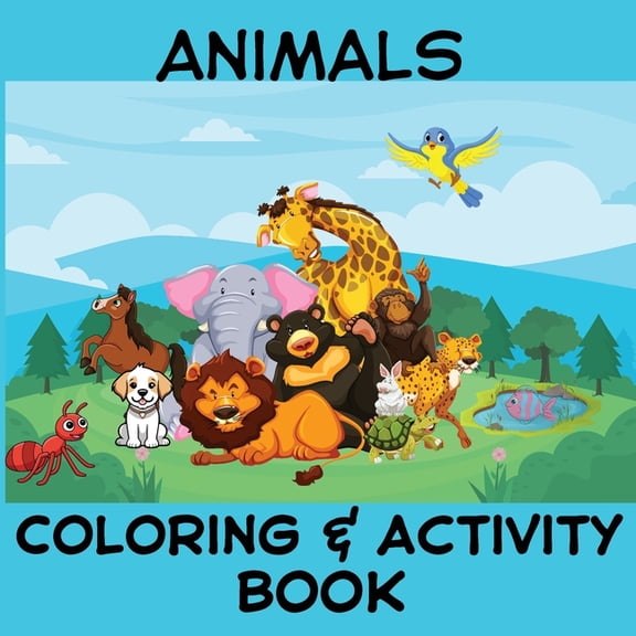 Animals Coloring Book, (Paperback)