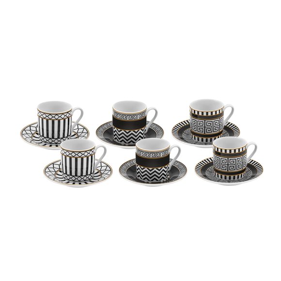 KARACA Helenistik - Taza de café para 6 personas, 80 ml