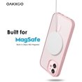 thumbnail image 4 of for iPhone 12/ iPhone 12 Pro Case Clear Magnetic Compatible with Magsafe, Thin Slim Transparent Non Yellowing, Hybird Soft Silicone Bumper & Hard Plastic Protective Cover for Women, Light Pink, 4 of 13