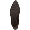 thumbnail image 4 of AQUA COLLEGE Womens Brown Goring Back Pull-Tab Slip Resistant Waterproof Katlyn Pointed Toe Stacked Heel Zip-Up Suede Dress Chelsea 9.5 M, 4 of 4
