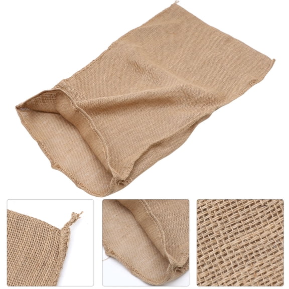 KAKOWELY 1Pc Large Burlap Potato Sack Natural Jute Bag for Storage and Plant Growth