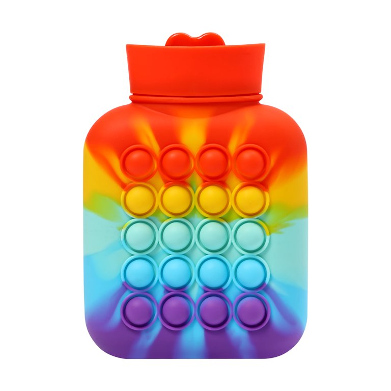 500ML Portable Pop Hot Water Bottle Fidget Toys for Girls, Push Bubble Pop  Hot Water Bottle Hand Warmer , Stress Relief Anxiety Pop Bag Sensory Fidget