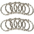 thumbnail image 4 of Utopia Alley Shower Hooks - Shower Curtain Rings for Bathroom - Rust Proof Shower Curtain Hooks for Shower Curtain or Liner - Set of 12, Brushed Nickel, 4 of 10