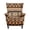 Brown Aztec Pattern, variant on SEANATIVE Wingback Chair Slipcover Machine Washable 2 Piece Wingback Sofa Cover Armchair Slipcovers Wear-resistant Furniture Protector for Home Living Room Decor, Watercolor Floral Pink White