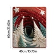 thumbnail image 2 of Christmas Visual Illusion Crystal Velvet Area Rug Winter Wonderland Indoor Decor for Living Room Bedroom Holiday Home Accent, 2 of 3