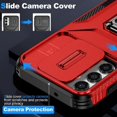 thumbnail image 2 of Funda para GANGXUN Samsung Galaxy A14 5G - Soporte metálico, Función magnética, Rojo, 2 of 5