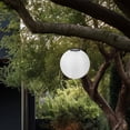 thumbnail image 2 of MOQIN 12-Inch Waterproof Solar-Powered Lanterns - Outdoor/ Indoor Hanging Solar Lanterns Chinese Traditional Nylon Hanging Lanterns LED Garden Decorative Light, 2 of 9