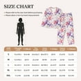 thumbnail image 4 of Daiia Lilies Flowers for Women's Long-Sleeved Pajama Set – Soft & Comfortable Sleepwear Button-Up Pajamas Cozy Lounge Wear-XX-Large, 4 of 7
