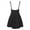 Black, variant on LMLYSoH Fashionable Women Mini Suspender Skirt, Solid Color Sleeveless Low Cut Sling Skirt for Autumn