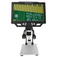 thumbnail image 1 of 9 Inch LCD Digital Microscope, 12MP High Definition Coin Microscope with Adjustable Stand Side Light for Coins for Plants, 1 of 7