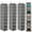 GRAY, variant on Multi-Use Hanging Shelf - 3-pack Closet Organizer for Shoes, Purses & Scarves, Gray