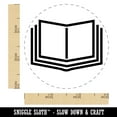 thumbnail image 2 of Open Book Reading Symbol Self-Inking Rubber Stamp Ink Stamper - Brown Ink - Small 3/4 Inch, 2 of 7