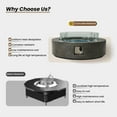 thumbnail image 2 of VENTOPYR 41-inch Round Outdoor Propane Fire Pit Table with Fire Glass, 2 of 8