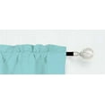 thumbnail image 3 of Rs9 1-Piece Green Teal Swag Straight Insulated Foam Lined Blackout Rod Pocket Window Valance 38"Wx 18"L, 3 of 5