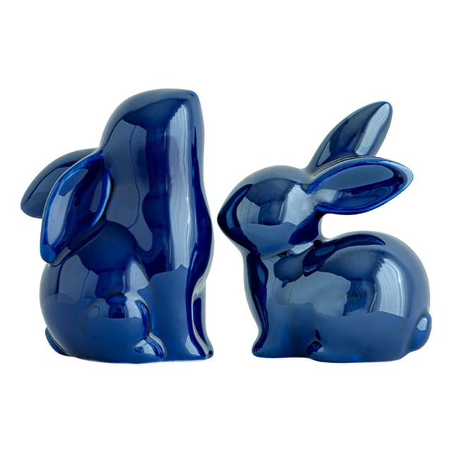 kyusrd Home Office Decor Specials!Ceramic Rabbits Living Room Decoration Ornaments Study TV Cabinet Bookcase