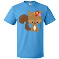 thumbnail image 3 of Inktastic Cute Squirrel, Squirrel With Flowers, Fluffy Tail T-Shirt, 3 of 5