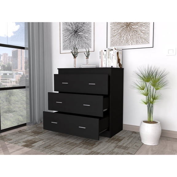 Newboti Furniture Montclair 3-Drawer Dresser Black 26277