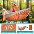 thumbnail image 5 of ZHAOCHENG Hamaca para acampar al aire libre: ultraligera, ligera, portátil, duradera, de nailon transpirable con correas para árboles para balcón interior, camping al aire libre, senderismo, hamacas p, 5 of 5