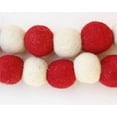 thumbnail image 7 of De Kulture Works Felt Christmas POM POM Garlands Set of 2 Holiday Decorations, 7 of 7