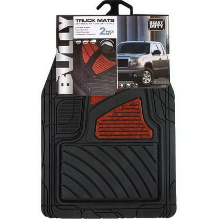 Car Floor Mat Tan Universal Heavy Duty Wood Design Rubber