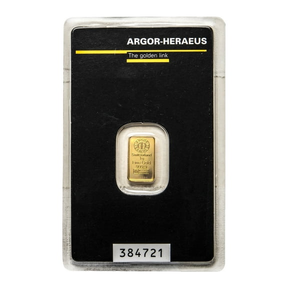 1 gram Gold Bar - Argor-Heraeus (In Assay) - Walmart