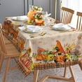 thumbnail image 6 of Fall Tablecloth 54 x 54 Inches, Fall Table Cloth Square, Autumn Pumpkin Red Truck Tablecloth for Home Kitchen Dining Decor, 6 of 6