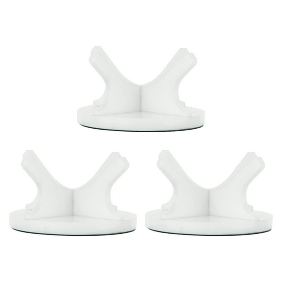Yuarrent Paquete de 3 soportes de tenis de béisbol para deportes de escritorio soporte de exhibición de pelota de Golf de Hotel con Deportes y aire libre Blanco