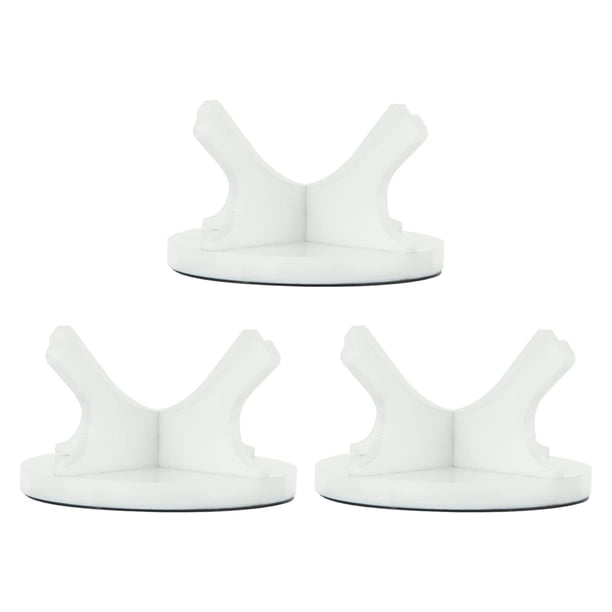 Naiovety Soporte acrílico de 3 piezas para deportes de , béisbol, softball, soporte para pelotas de Golf para el hogar con adorno de 4 garras Deportes y aire libre Blanco