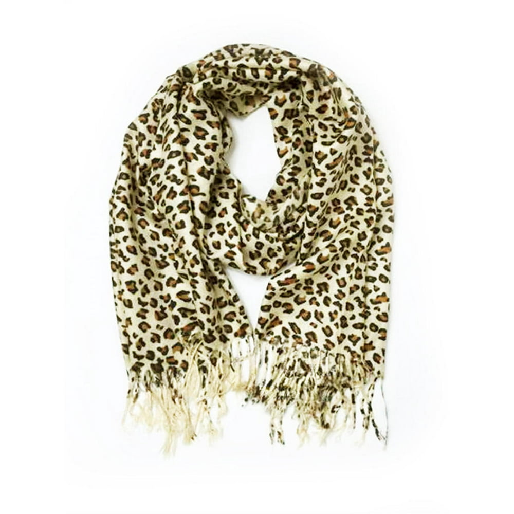 Animal print pashmina scarf
