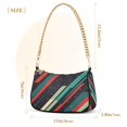 thumbnail image 3 of FORMRS Womens Shoulder Bag with Chain Strap Clutch Purse Cute Tote Handbag, Abstract Stripes, 3 of 7