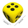 thumbnail image 3 of Christmas Santa Swap Gift Exchange Dice, Six-Sided Funny Colored Foam EVA Dice, Fun Party Game Toy for Holiday Gatherings, Adds Excitement to Gift Swaps and Christmas Parties, Yellow, 1pcs, 3 of 6