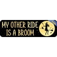 thumbnail image 2 of StickerTalk My Other Ride is a Broom Halloween Sticker, 10 inches x 3 inches, 2 of 6