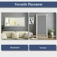 thumbnail image 4 of Tall Mirror,Full length Mirror, Beaded Wall Mirror, 66"LX32"W Full Body Mirror, Floor Mirror with Faux Wood Frame, Large Mirror, Leaning Mirror, Standing Mirror for Living Room by Naomi Home - Silver, 4 of 9