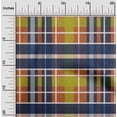 thumbnail image 1 of oneOone Cotton Flex Orange Fabric Madras Check Craft Projects Decor Fabric Printed By The Yard 40 Inches Wide, 1 of 4