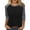Black, variant on Quarter Sleeve Tops for Women, Comdrip Women's 3/4 Shoulder Sleeve Color Blocked T Shirt Top Women's Tops 3/4 Sleeve Black L