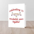 thumbnail image 4 of CafePress - Celebrating 25 Years - Greeting Card, Blank Inside Glossy, 4 of 4