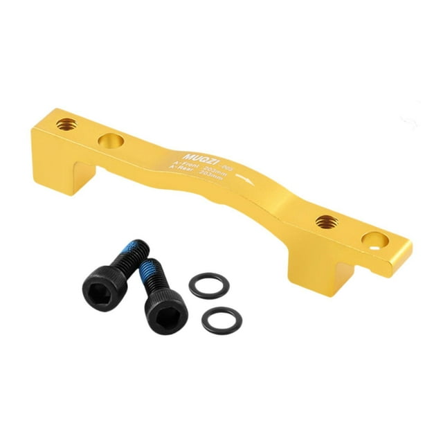 Almencla Disc Brake Adapter Front Forklift Frame Disc Brake Bracket Converter Gold