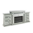 thumbnail image 5 of ACME Noralie Fireplace w/LED & Bluetooth, Mirrored & Faux Diamonds, 5 of 5
