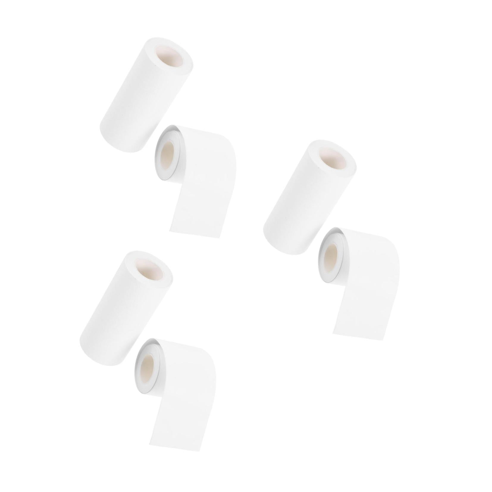 Raindrops 6-Pack Writable Adhesive Craft Tape for Scrapbooking and Journaling, Blank White Sticker Tape for Projects and Students