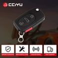 thumbnail image 2 of CCIYU X 1 Flip Key Fob with Key Blade (SHELL CASE) 4 buttons Replacement for 97 98 99 00 01 02 03 04 05 for Audi A4 A6 A8 S4 S8 TT Series with FCC 4D0837231E Fits select: 2005 AUDI A4 3.2 QUATTRO, 2 of 7