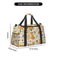 thumbnail image 3 of Fotbe Whimsical Fox Floral Garden Bolsa de Viaje con Estampado, Bolsa de Fin de Semana para Mujer con Compartimento para Zapatos, Bolsa de Gimnasio con Bolsillo Húmedo, 3 of 7