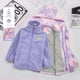 thumbnail image 4 of Chaqueta para niñas primavera y otoño 2022 nueva chaqueta para niños tres en uno cazadora gruesa de terciopelo extraíble de 4 a 12 años, 4 of 4
