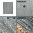 thumbnail image 4 of VOTRUDI Extra Long 84" Polka Dot Shower Curtain - Double-Sided Waterproof Fabric Bathroom Curtain in White/Gray/Blue/Green,84x72in, 4 of 6